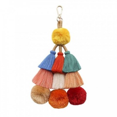 Handcrafted Vibrant Tassel Keychain for Women's Bags - Bohemian Style Accessories