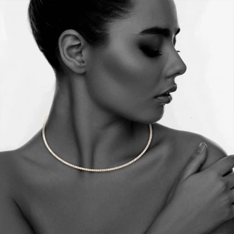 Chokers Stonefans Women's Heart Choker Necklace Fashion Jewelry Gift