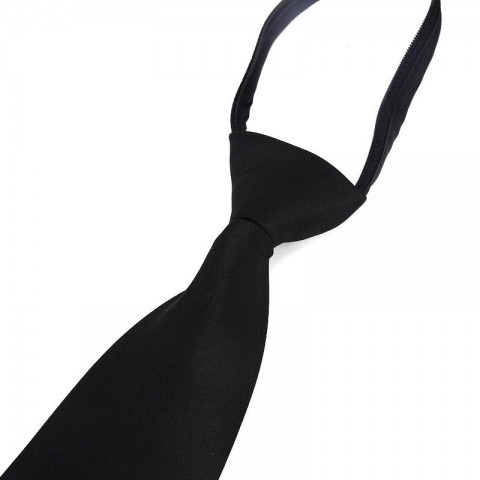 Pre-tied Skinny Neckties for Women - Red, Black, Blue Solid Color Slim Narrow Ties