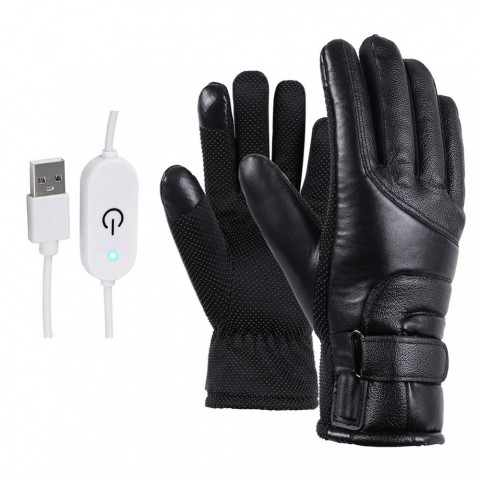 Five Fingers Heated Gloves for Men - Waterproof & Warm Winter Protection