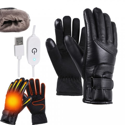 Five Fingers Heated Gloves for Men - Waterproof & Warm Winter Protection