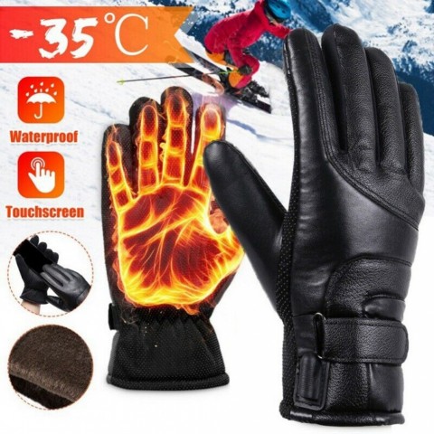 Five Fingers Heated Gloves for Men - Waterproof & Warm Winter Protection
