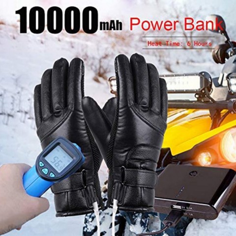 Five Fingers Heated Gloves for Men - Waterproof & Warm Winter Protection