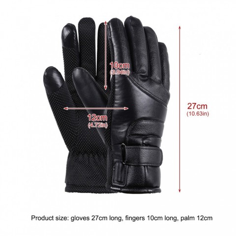 Five Fingers Heated Gloves for Men - Waterproof & Warm Winter Protection