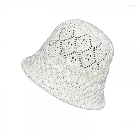 Beret 2025 for Boys - Japanese Style Hollow Woven Bucket Hat