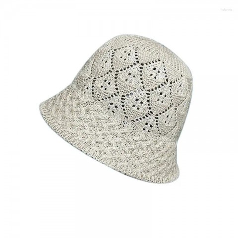 Beret 2025 for Boys - Japanese Style Hollow Woven Bucket Hat