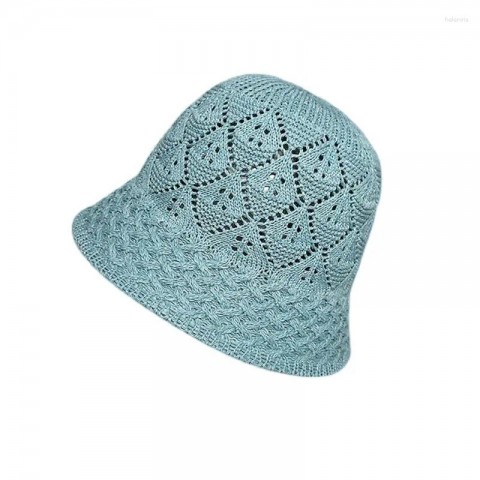 Beret 2025 for Boys - Japanese Style Hollow Woven Bucket Hat