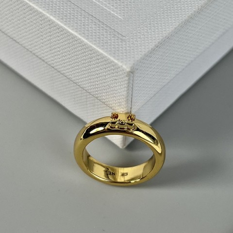 Luxury Unisex Band Rings Gold Silver Classic Fashion Size 5-11