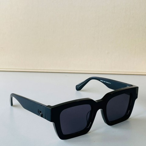 Designer OMRI012 Men's Full-Frame UV400 Sunglasses - Classic Black & Pink Lenses