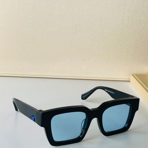 Designer OMRI012 Men's Full-Frame UV400 Sunglasses - Classic Black & Pink Lenses