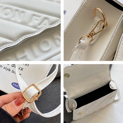Exquisite Rhombic Chain Handbag for Women: Compact Crossbody with Removable Strap & Wallet