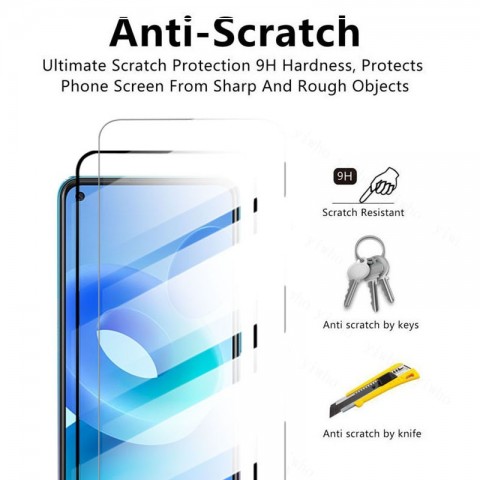 YIWHO 4in1 3D Tempered Glass Screen Protector for OPPO A94/A95/A93/A74/A73/A72/A54/A53S/A52/A15