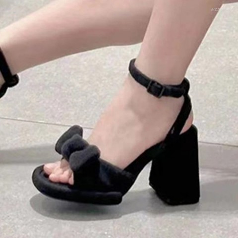 Elegant Suede Sandals with Super High Heels for Women 2025