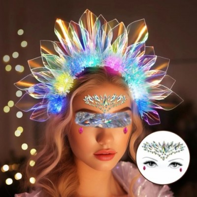 Luminous Ladies Hair Headband with LED Crown Light - Perfect for Parties and Jewelry