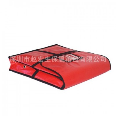 Red Waterproof 20-22 Inch Pizza Insulation Carry Bag for Takeaway