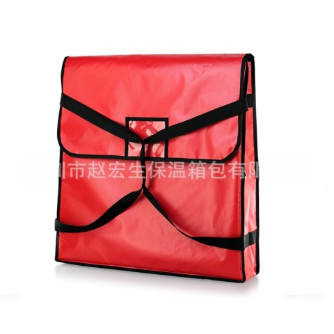 Red Waterproof 20-22 Inch Pizza Insulation Carry Bag for Takeaway