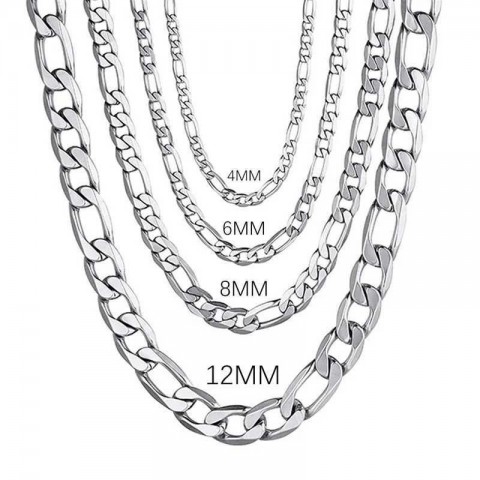 Men's High-End 925 Sterling Silver 4MM/6MM/8MM/12MM Chain Necklace, 16-30 Inches, Fashion Jewelry Y241025