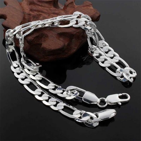 Men's High-End 925 Sterling Silver 4MM/6MM/8MM/12MM Chain Necklace, 16-30 Inches, Fashion Jewelry Y241025