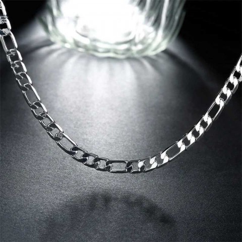 Men's High-End 925 Sterling Silver 4MM/6MM/8MM/12MM Chain Necklace, 16-30 Inches, Fashion Jewelry Y241025
