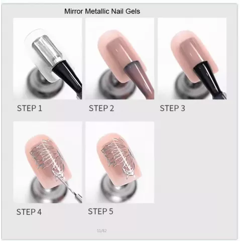 MAFANAILS 8g Metallic Mirror Effect Gel Polish for Flawless Nails