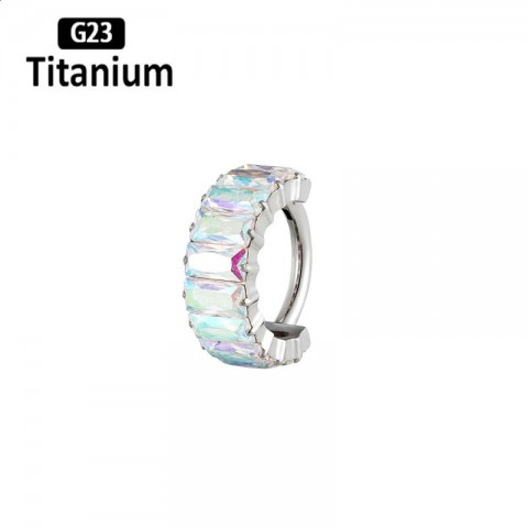G23 Unisex High-Quality Clicker Septum Hoops Piercing Earrings 8/10mm