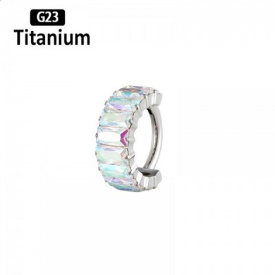 G23 Unisex High-Quality Clicker Septum Hoops Piercing Earrings 8/10mm
