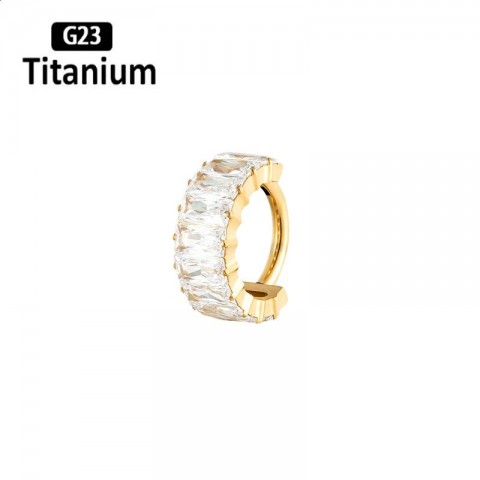 G23 Unisex High-Quality Clicker Septum Hoops Piercing Earrings 8/10mm