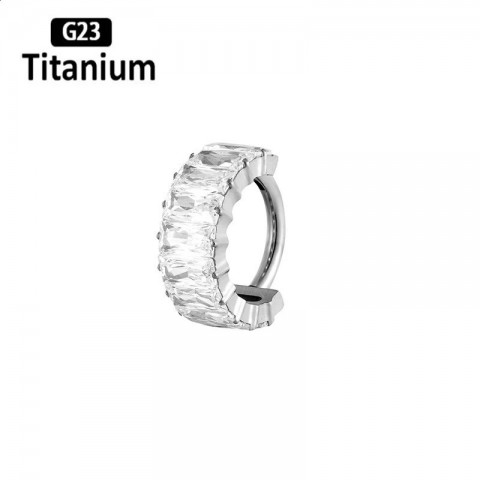 G23 Unisex High-Quality Clicker Septum Hoops Piercing Earrings 8/10mm