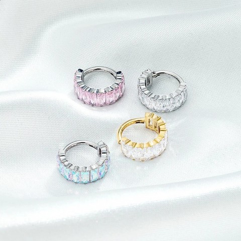 G23 Unisex High-Quality Clicker Septum Hoops Piercing Earrings 8/10mm