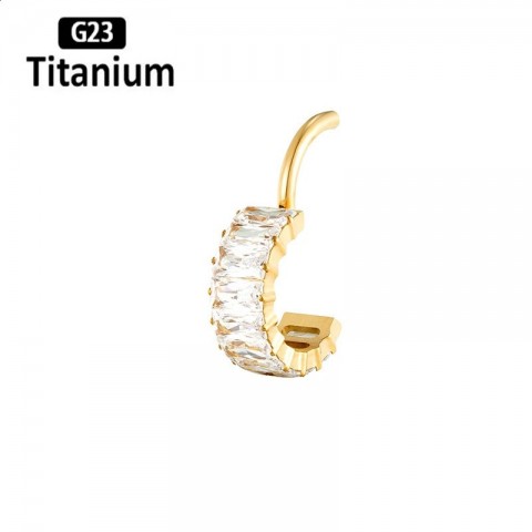 G23 Unisex High-Quality Clicker Septum Hoops Piercing Earrings 8/10mm