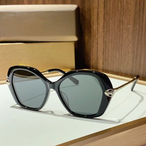 Large Polygon Women's Serpenti Sunglasses with UV400 Protection