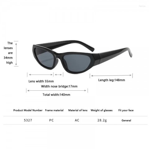 Luxury Punk Y2K Sunglasses for Men - UV400 Protection