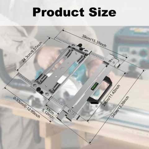 Circular Saw Edge Guide Positioner - Adjustable Cutting Tool for Woodworking - CE Certified