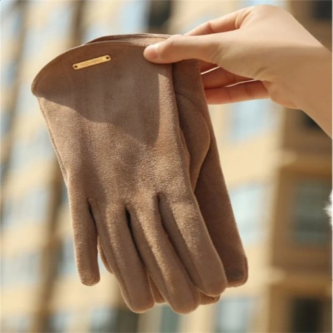 Winter Warm Bamboo Fiber Touch Screen Driving Gloves for Men