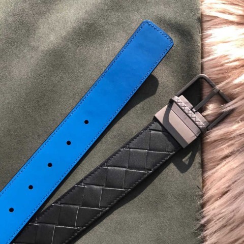 High-Quality 10A Mirror Leather Belt for Men - Fashionable Narrow Genuine Leather Unisex