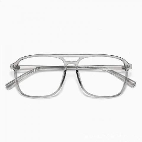 Big Man Vintage Pilot Glasses - Ultra Light TR90 Frame, Black Optical Eyewear 087