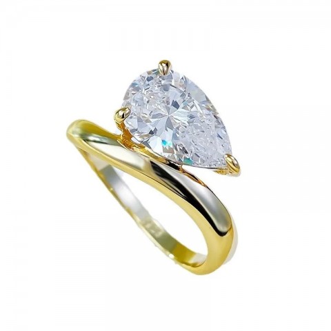 S925 Silver Feng Shui Diamond Solitaire Ring for Women