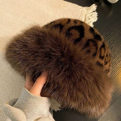 Warm Fluffy Winter Cap for Women - Bear Pattern Plush Ear Muff