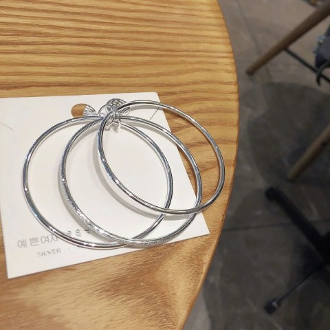 Third Generation 999 Sterling Silver Bangle - Trendy Cartoon Jewelry for Women