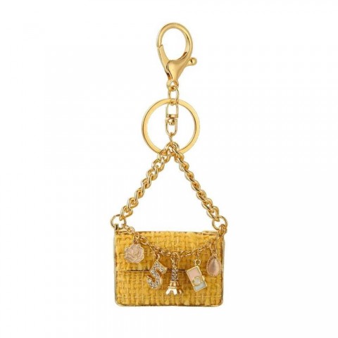 Creative Men's Metal Keychain Pendant with Eye-Catching Digital Design Y240923RWRC