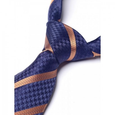High-Quality Lavender Striped Necktie for Men - European Style Banquet Accessory