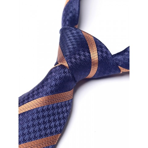 High-Quality Lavender Striped Necktie for Men - European Style Banquet Accessory