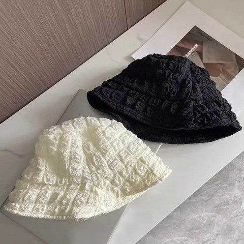 Fashionable Thin Wrinkle Breathable UV Protection Bucket Hat for Women