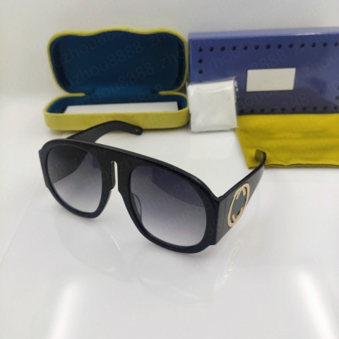 Luxury Oversized Designer Round Sunglasses With Original Box for Women