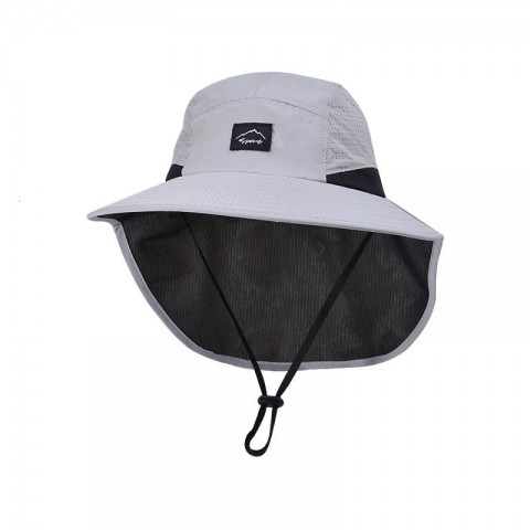 Summer Men's Wide Brim Bucket Hat with Shawl, Waterproof & Breathable Fishing Hiking Hat 250222