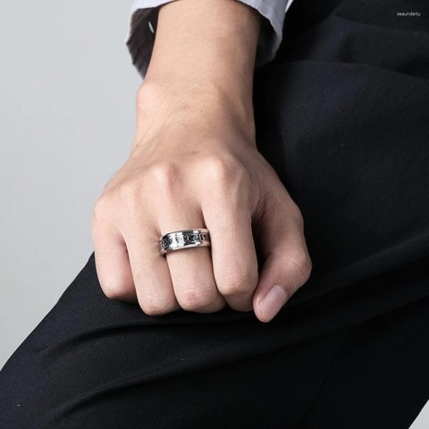 Cluster Ring for Men Women, Nordic Viking Rune Jewelry, 316L Stainless Steel Amulet