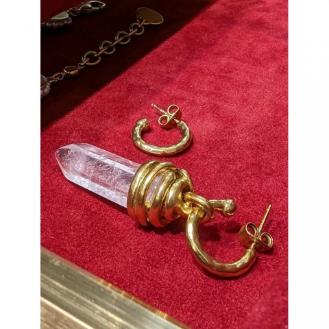 Vintage Lightweight Bohemian Rock Crystal Earrings for Women 240925