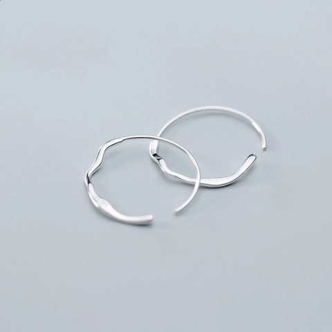 MloveAcc 925 Sterling Silver Minimalist Hoop Earrings for Women
