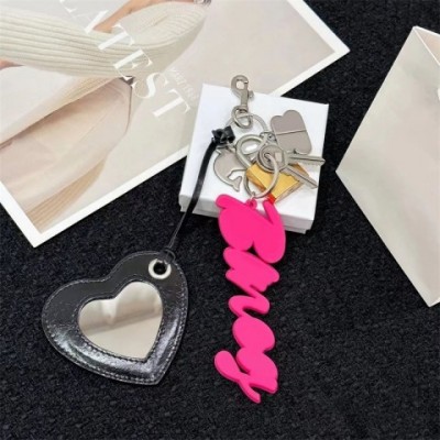 Elegant Metal Heart Letter Keychain Charms for Unisex