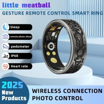 little meatball2025 Smart Ring for Men and Women - Heart Rate Monitor & Multi-Sport Mode